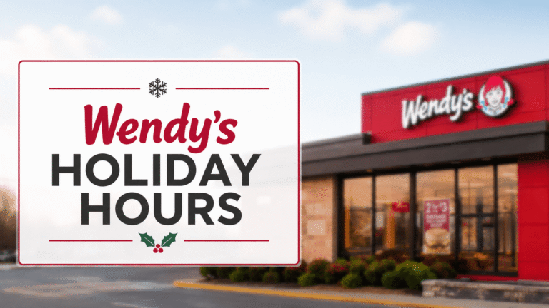 Wendy’s Holiday Hours