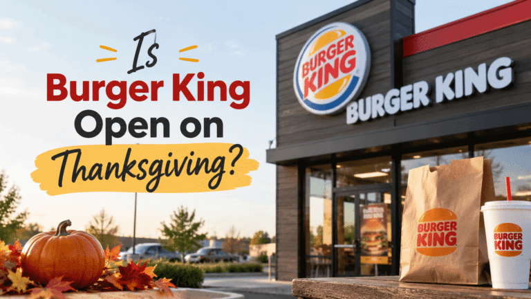 Is Burger King Open on Thanksgiving